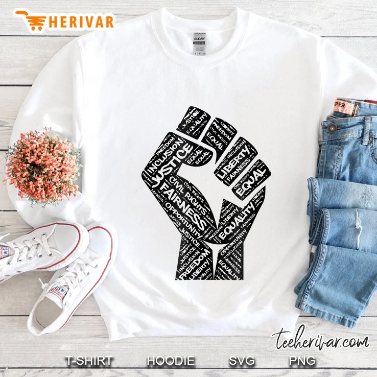 Civil Rights Equality Freedom Justice Fist Tshirt Blm Power Mugs