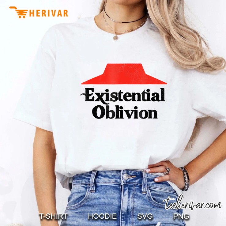 Existential Oblivion Nihilism Nihilist Pizza Shirt Ladies Tee