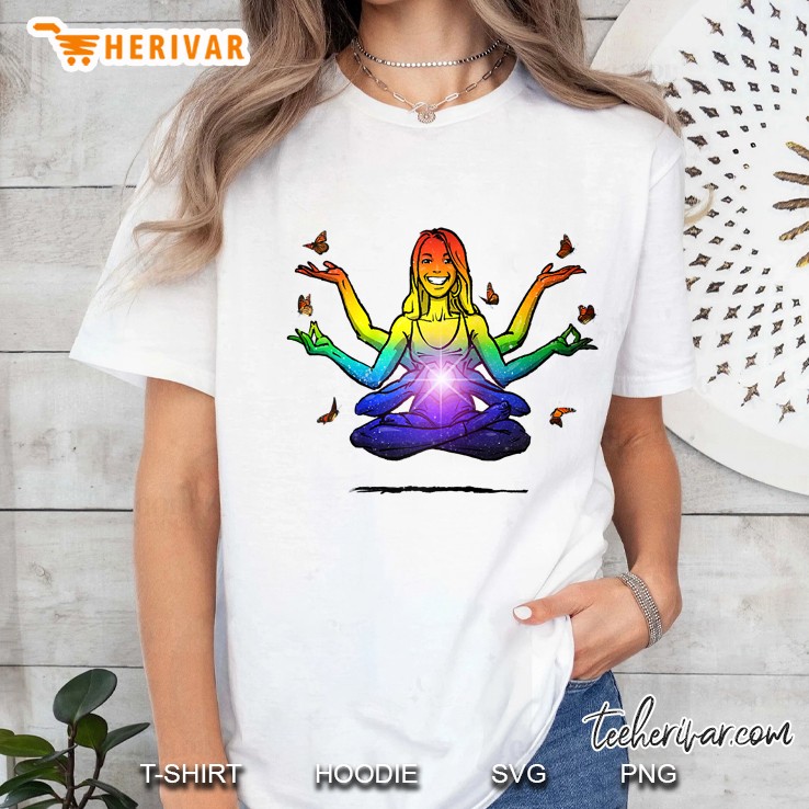 Krisnu Vishnu Yoga Pose Om Karma Raglan Baseball Tee Ladies Tee