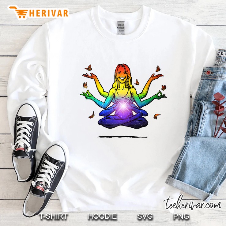 Krisnu Vishnu Yoga Pose Om Karma Raglan Baseball Tee Sweatshirt