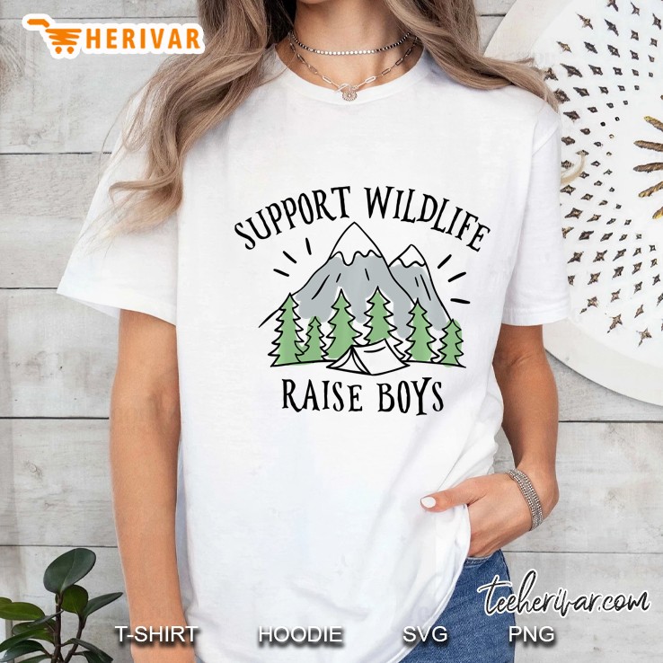 Support Wildlife Raise Boys Hoodie