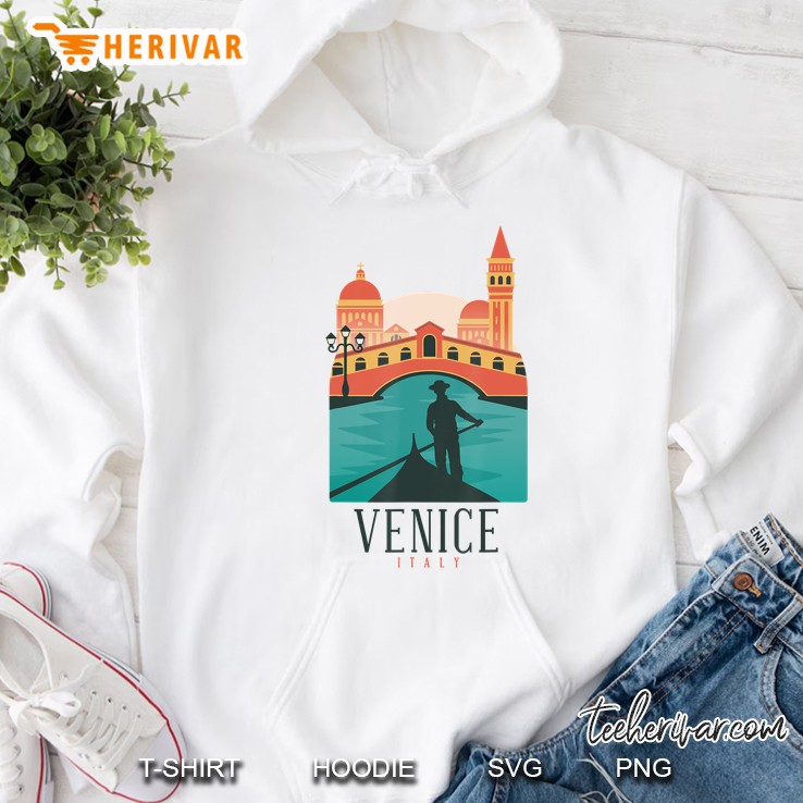 Venice Rialto Bridge Italy Vintage Italian Souvenir Gift Hoodie