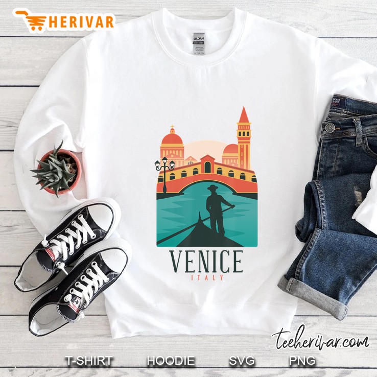 Venice Rialto Bridge Italy Vintage Italian Souvenir Gift Sweatshirt
