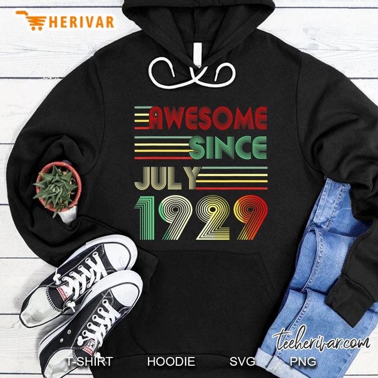 Born In July 1929 90Th Birthday Gift For Men Women Hoodie