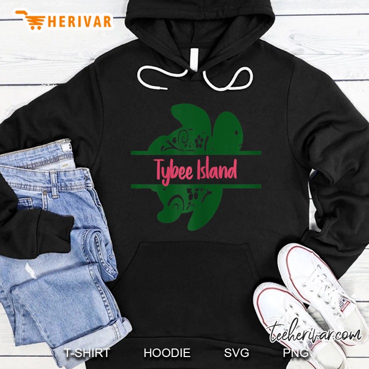 Girls Sea Turtle Tybee Island Georgia Shirts Beach Vacation Hoodie