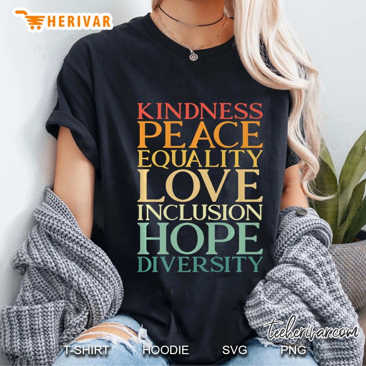 Peace Love Diversity Inclusion Equality Human Rights Premium Ladies Tee