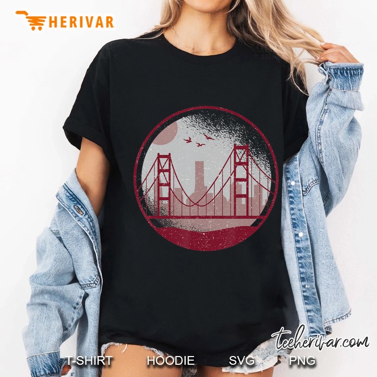 San Francisco Picture Golden Gate Bridge Shirt Ladies Tee
