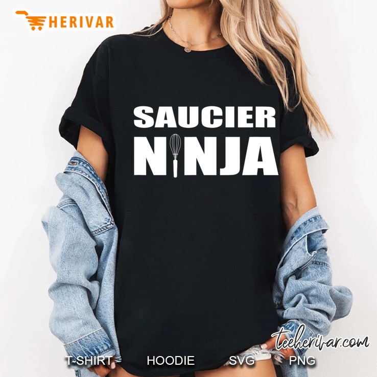 Saucier Ninja Funny Chef Culinary Cook Ladies Tee
