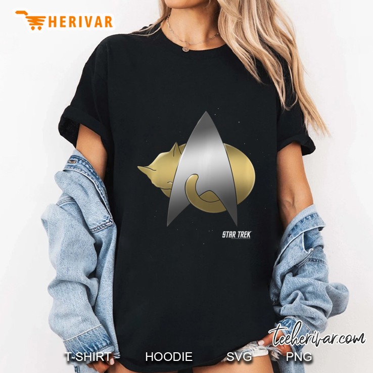 Star Trek Next Generation Kitty Cat Logo Graphic Hoodie