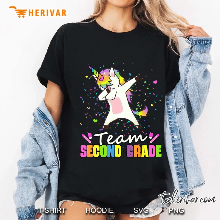 Team Second Grade Unicorn 2Nd Grade Hoodie