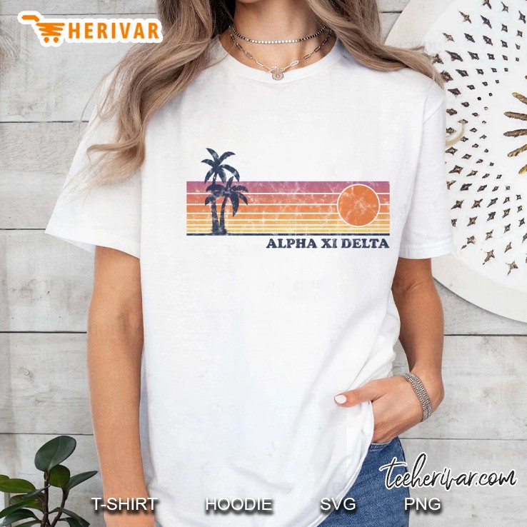 Azeed Azd Palm Trees Sunset Ladies Tee