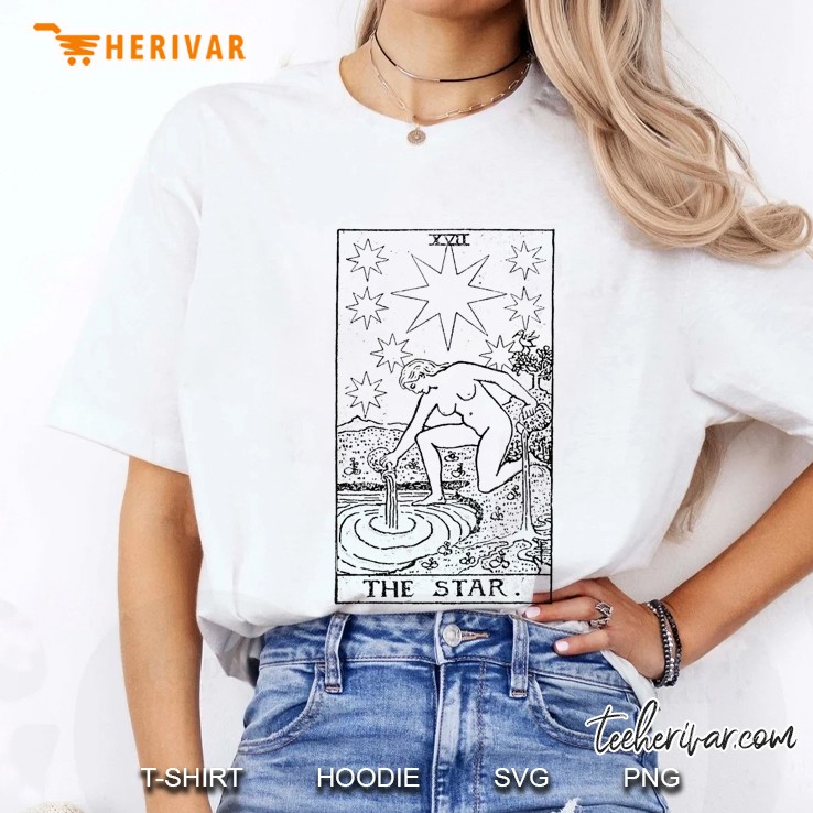 The Star Tarot Card Xvii Vintage Hoodie