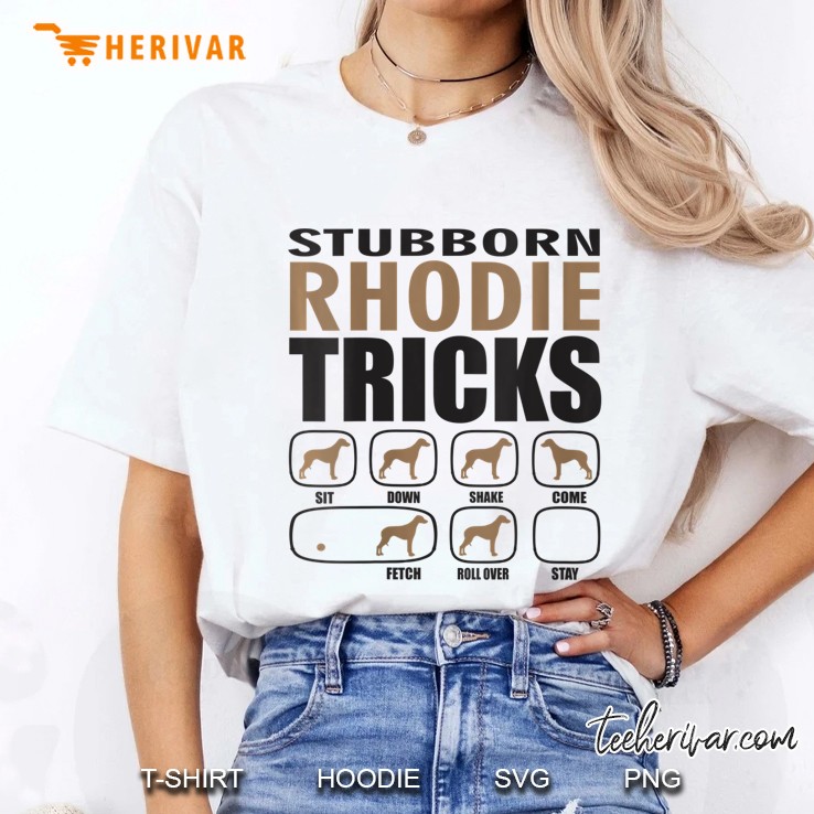 Womens Rhodesian Ridgeback Design For Passionate Dog Lovers V-Neck Ladies Tee