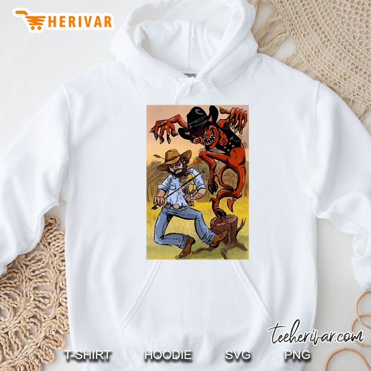 The Devil Went Down To Georgia Poster Hoodie