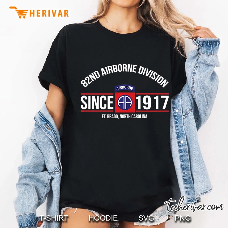 82Nd Airborne Paratrooper Since 1917 Ft Bragg Nc Ladies Tee
