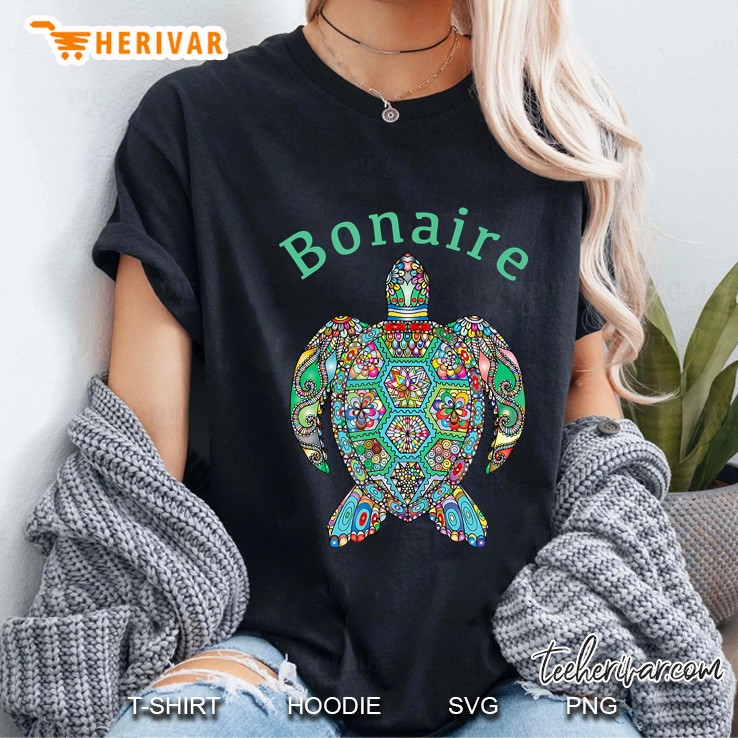 Bonaire Tribal Turtle Ladies Tee