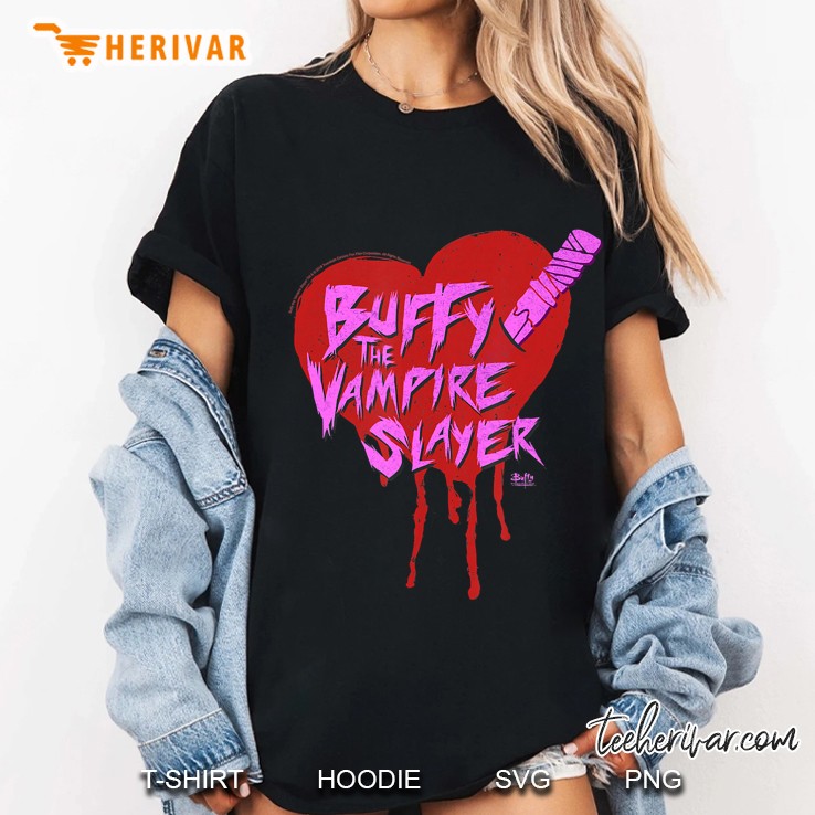 Buffy The Vampire Slayer Buffy - Heart Wstake Ladies Tee