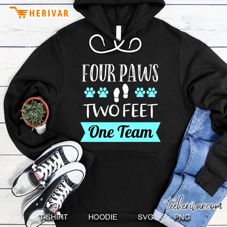 Dog Agility Apparel Four Paws Two Feet One Team Dog Trainer Mugs