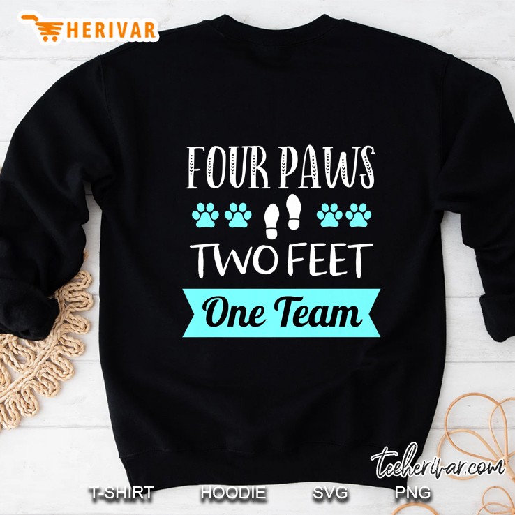 Dog Agility Apparel Four Paws Two Feet One Team Dog Trainer Mugs