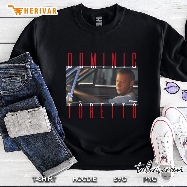 Fast & Furious Dominic Toretto Photo Word Stack Sweatshirt