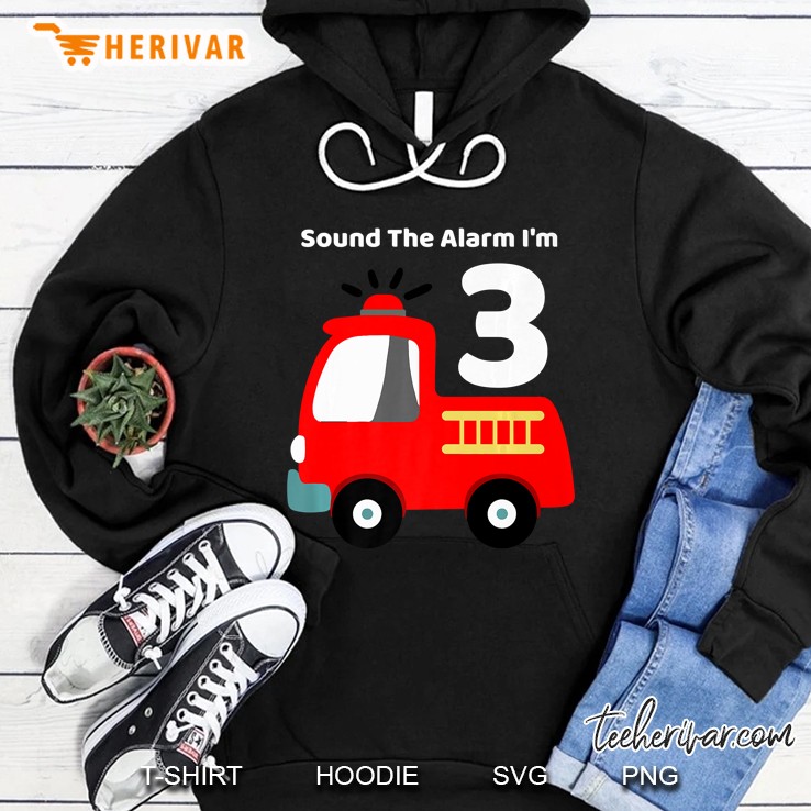 Fire Fighter Truck 3 Year Old Birthday Shirt 3Th Bday Mugs