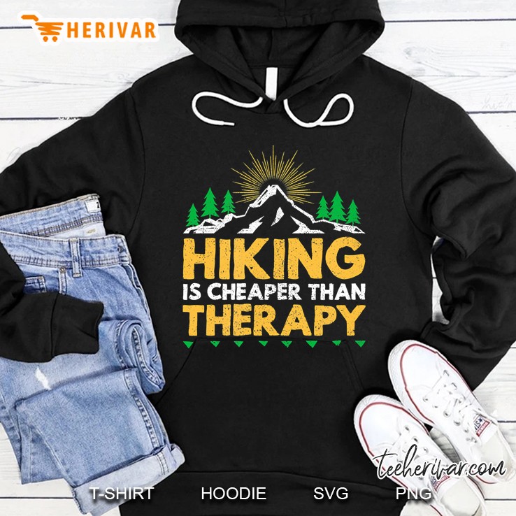 Hiking Is Cheaper Than Therapy Hiker Mountain Hiking Mugs