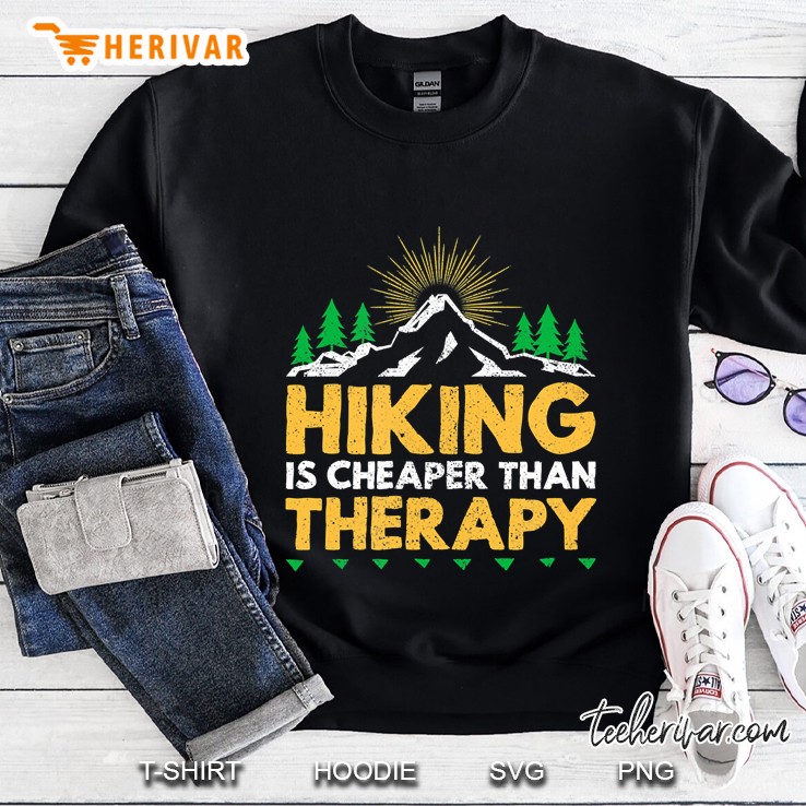 Hiking Is Cheaper Than Therapy Hiker Mountain Hiking Mugs