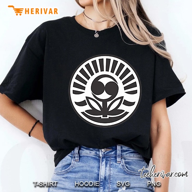 Iawdol Logo Cosmic Flower Alien Premium Ladies Tee