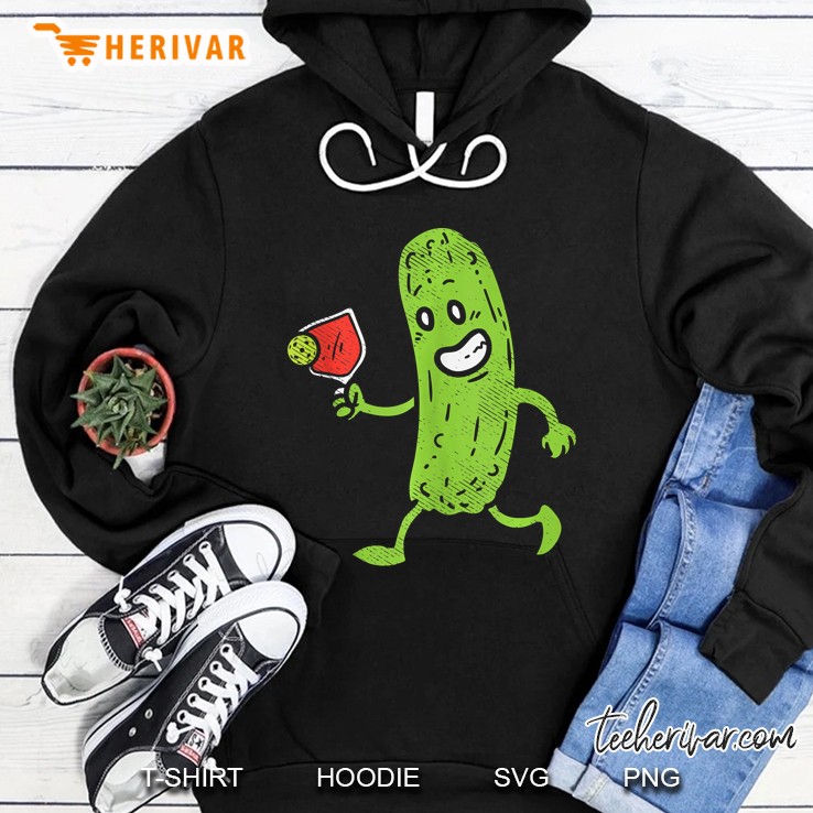 Pickle Drinking Pickleball Cocktail Funny Men Women Hoodie