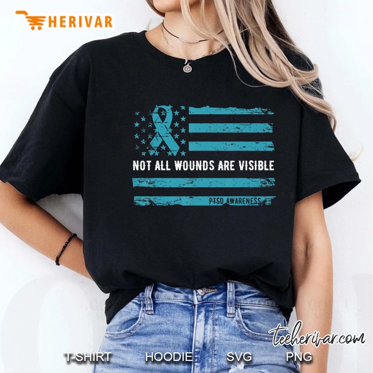 Ptsd Awareness Not All Wounds Are Visible For Veteran Ladies Tee