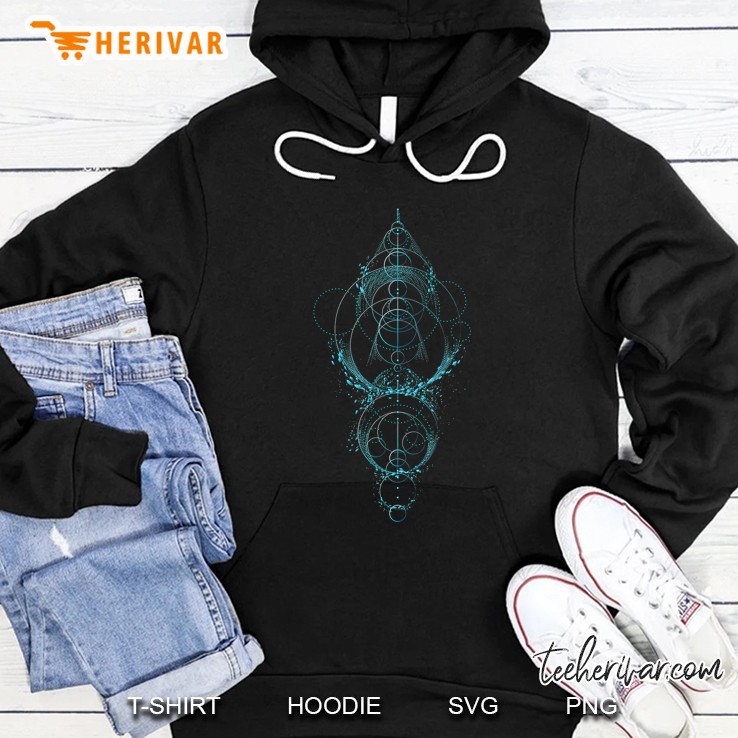 Sacred Geometry , Moon Phases , Yoga Hoodie