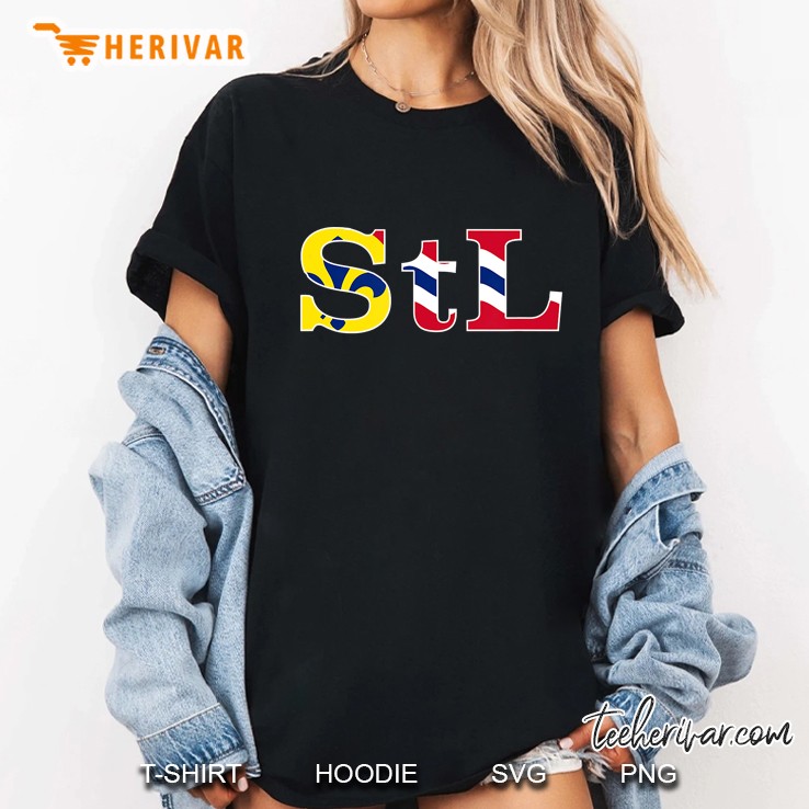 Stl Fleur De Lis St. Louis City Flag Ladies Tee