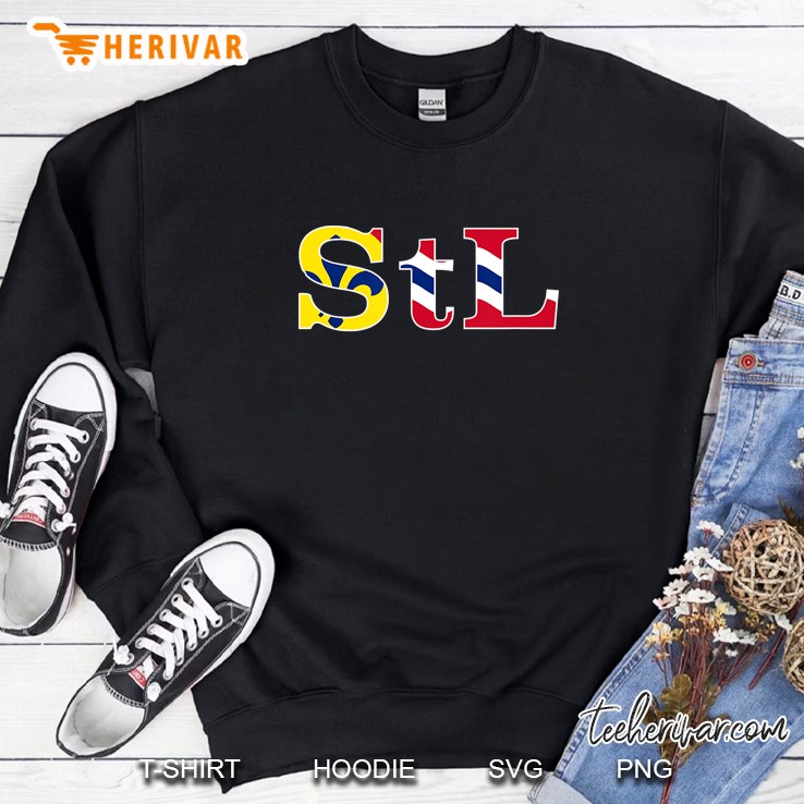 Stl Fleur De Lis St. Louis City Flag Sweatshirt