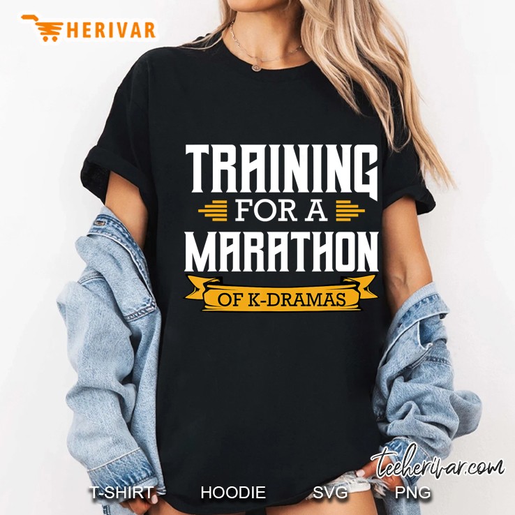 Training For A Marathon Of K-Dramas Korean Fashion Music Ladies Tee