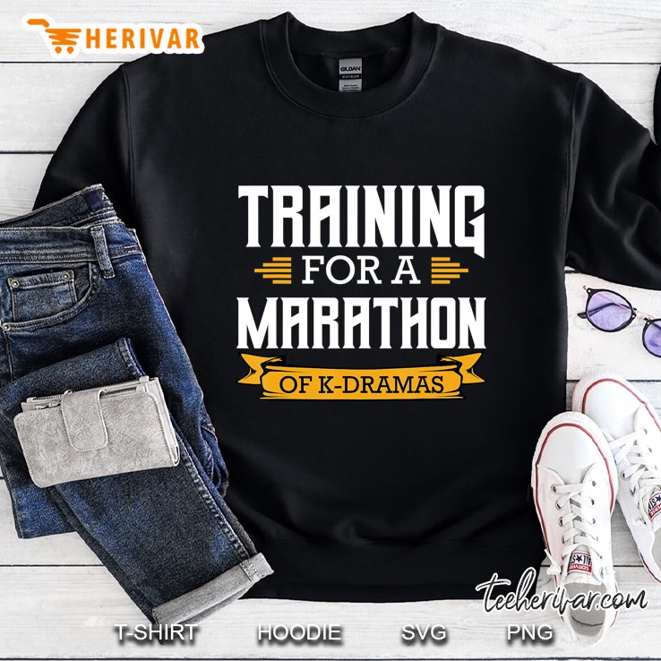 Training For A Marathon Of K-Dramas Korean Fashion Music Sweatshirt