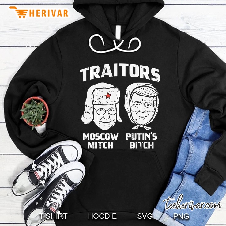 Traitors Moscow Mitch Putins Bitch Funny Spy Anti Trump 2020 Hoodie