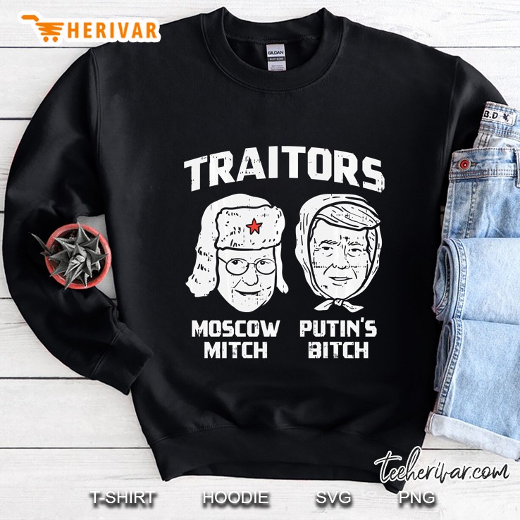 Traitors Moscow Mitch Putins Bitch Funny Spy Anti Trump 2020 Sweatshirt