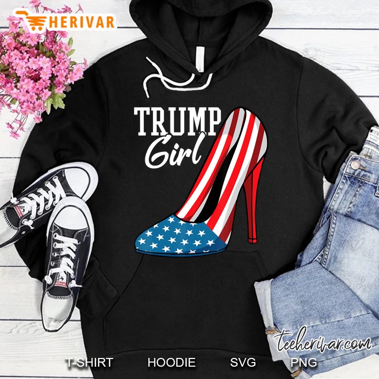 Trump Girl Stilettos High Heel Supporter Gop Patriot Hoodie