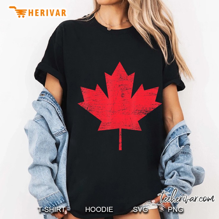 Vintage Maple Leaf Canada Hoodie