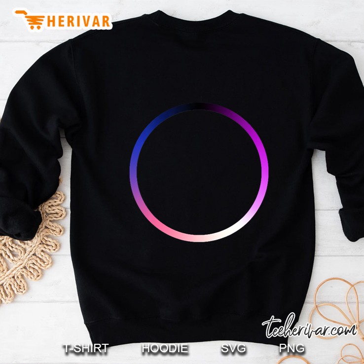 Womens Genderfluid Pride Colors Ring Circle Sweatshirt