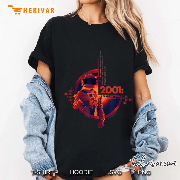 2001 A Space Odyssey Space Collage Ladies Tee
