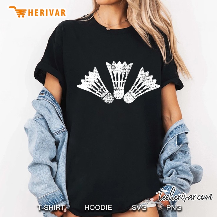 Badminton Tshirt Tee Vintage Gift Ladies Tee
