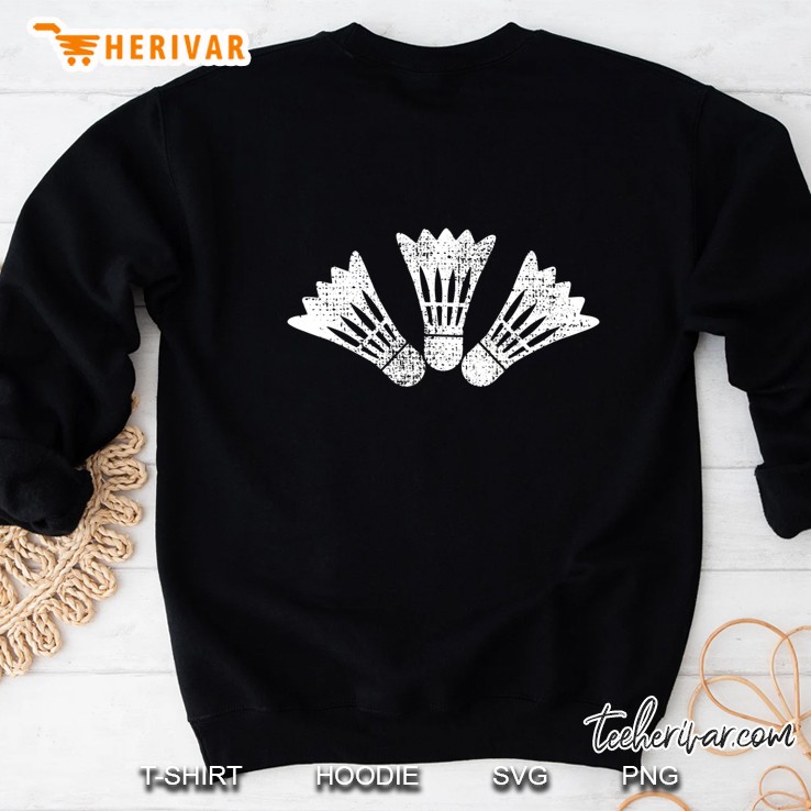 Badminton Tshirt Tee Vintage Gift Sweatshirt