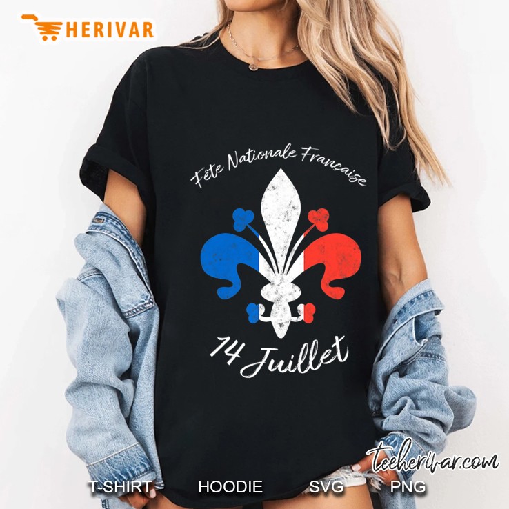 Bastille Day July 14 Juillet French Patriot Fleur De Lys Hoodie