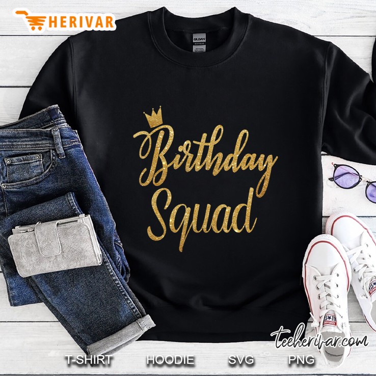 Birthday Squad Gold Party Birthday Mugs