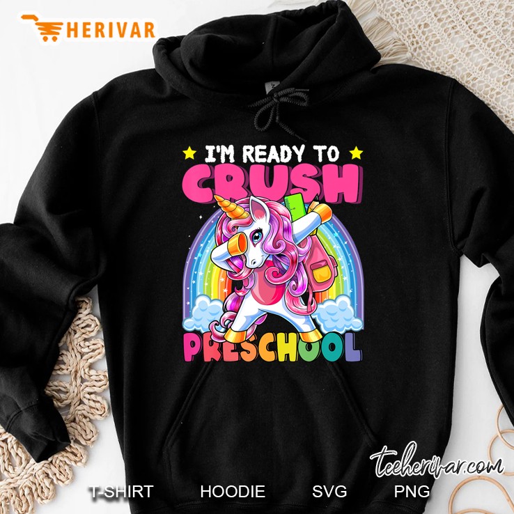 Crush Preschool Dabbing Unicorn Back To School Girls Gift Hoodie