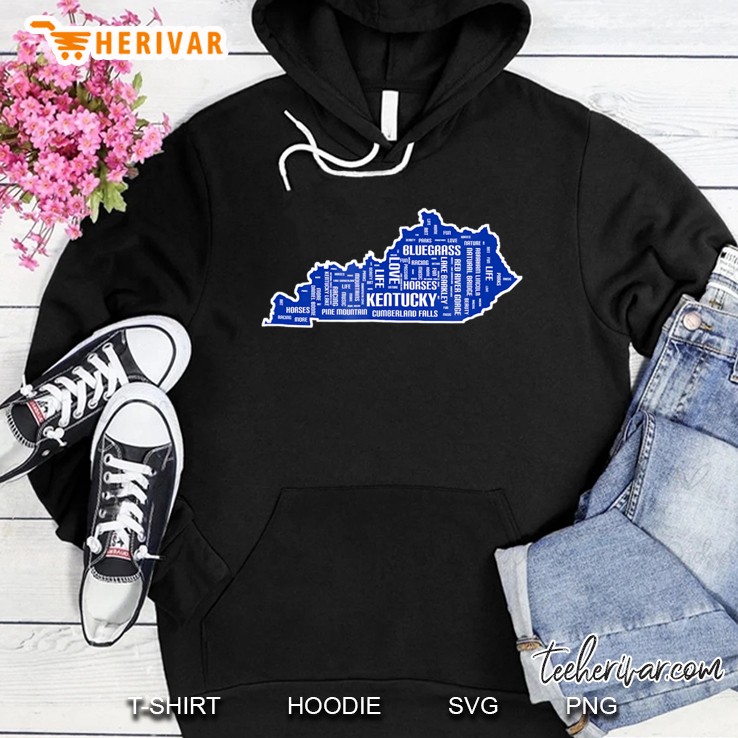 Kentucky Word Art, Word Cloud, Kentucky Parks S Hoodie