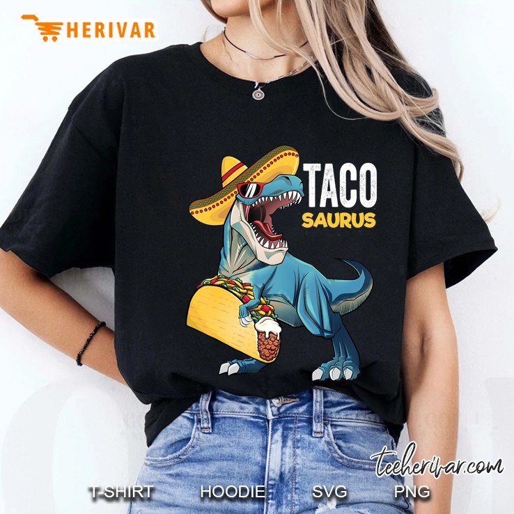 Tacosaurus Shirt Taco Cinco De Mayo Kids Boys Dinosaur Hoodie