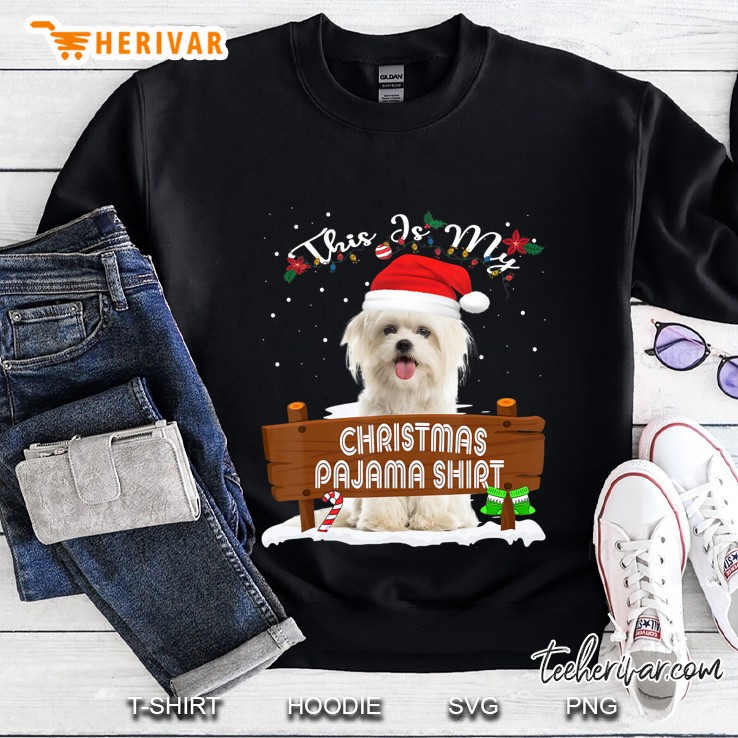 This Is My Christmas Pajama Maltese Dog Mom Dad Mugs