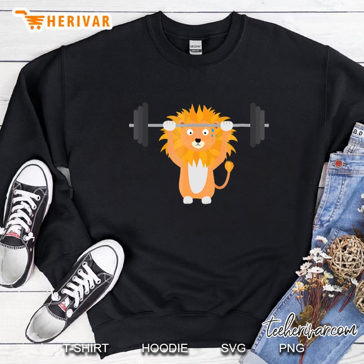 Weight Lifting Lion For Women, Men And Kids Mugs